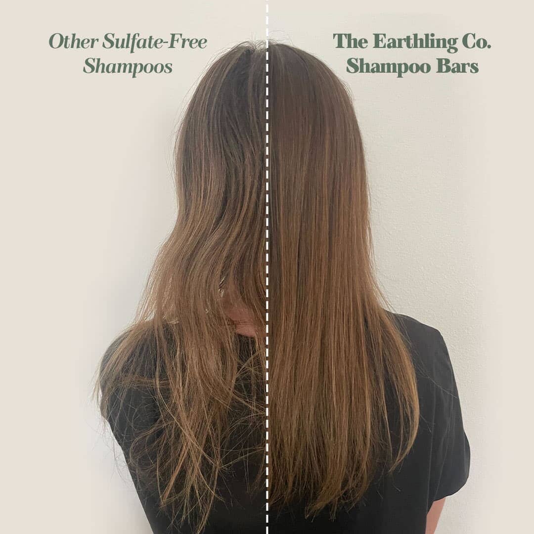 50% Off Shampoo & Conditioner for Hair Strength and Moisture + Free 4" Wooden Soap Dish