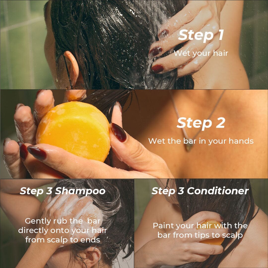 50% Off Shampoo & Conditioner for Hair Strength and Moisture + Free 4" Wooden Soap Dish