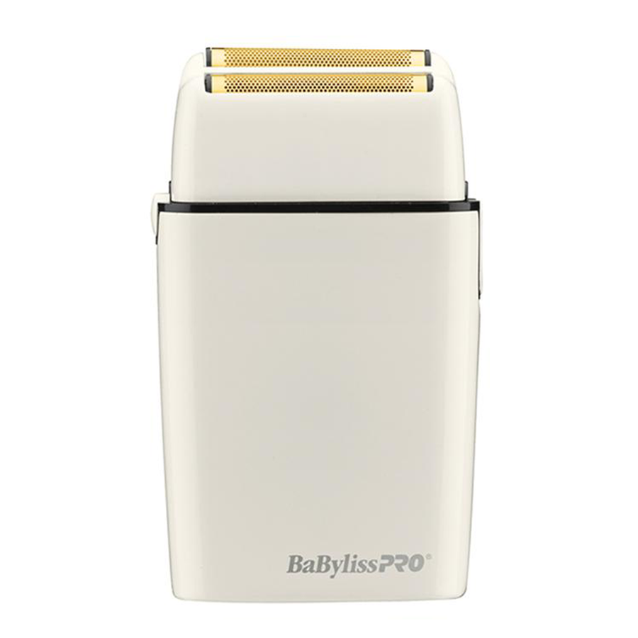 BabylissPro FoilFX02 Cordless Rechargeable Metal Double Foil Shaver White