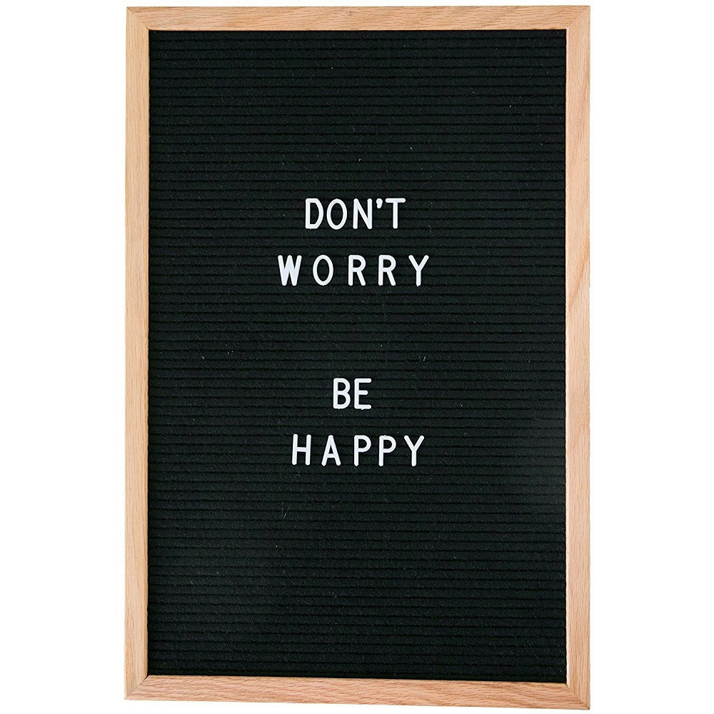 Black Felt Large Letter Boards with 370 Letters