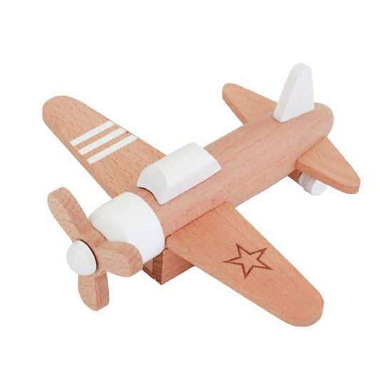 WHITE HIKOKI PULL-BACK PROPELLER PLANE BY KIKO + & GG
