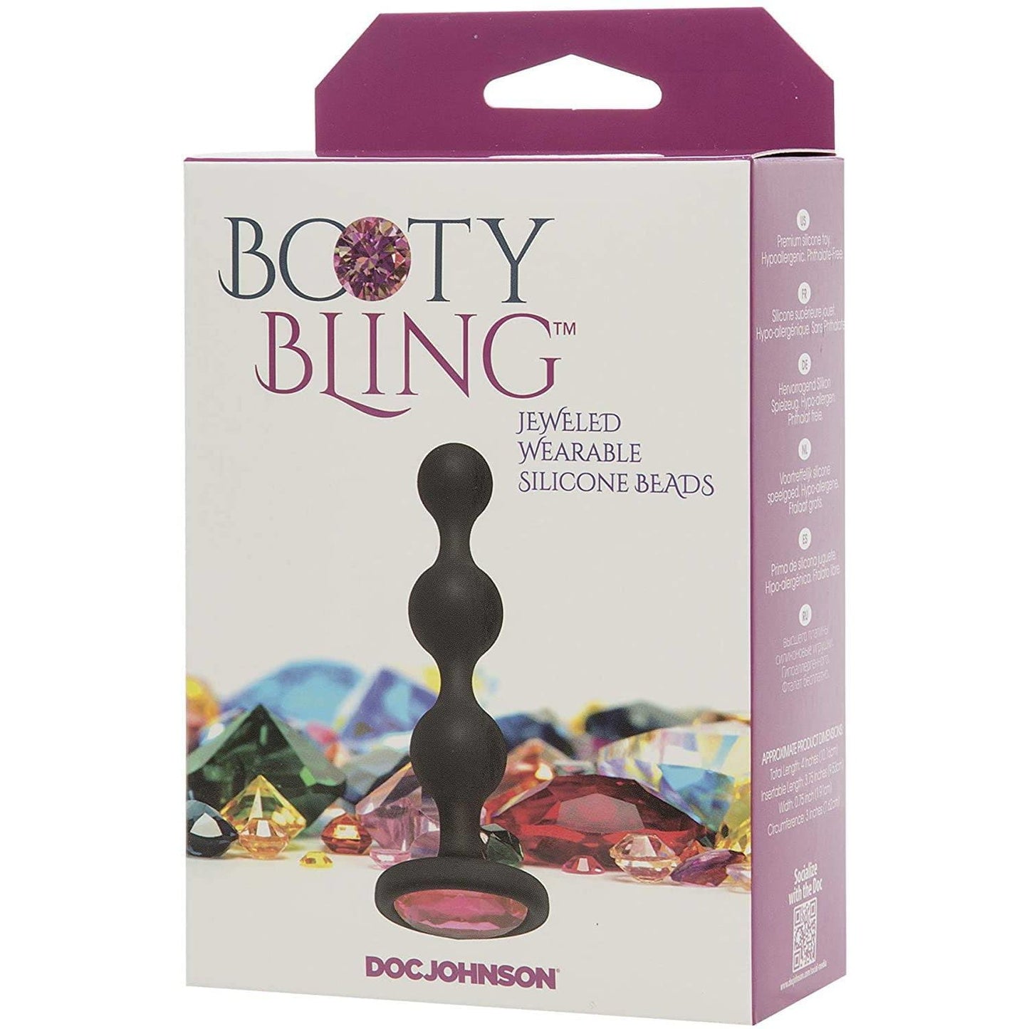 Doc Johnson Booty Bling - Wearable Jeweled Silicone Beads - Wicked Wanda's Inc.