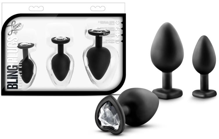 Blush Luxe 3 Piece Heart Shaped Silicone Anal Training Kit