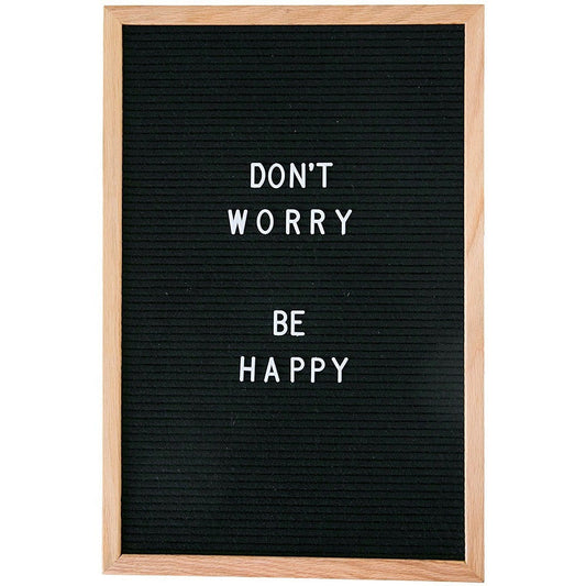 Black Felt Large Letter Boards with 370 Letters