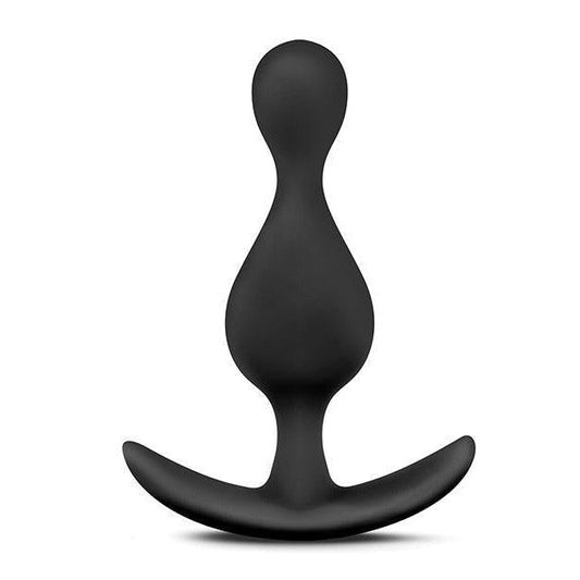 Anal Adventures Platinum Wave Plug Black